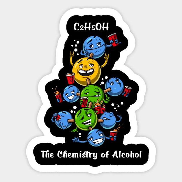 Funny Chemistry Party Sticker by underheaven